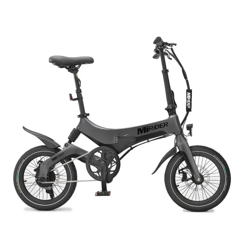 MiRiDER One 16 Folding E-Bike in Onyx Grey