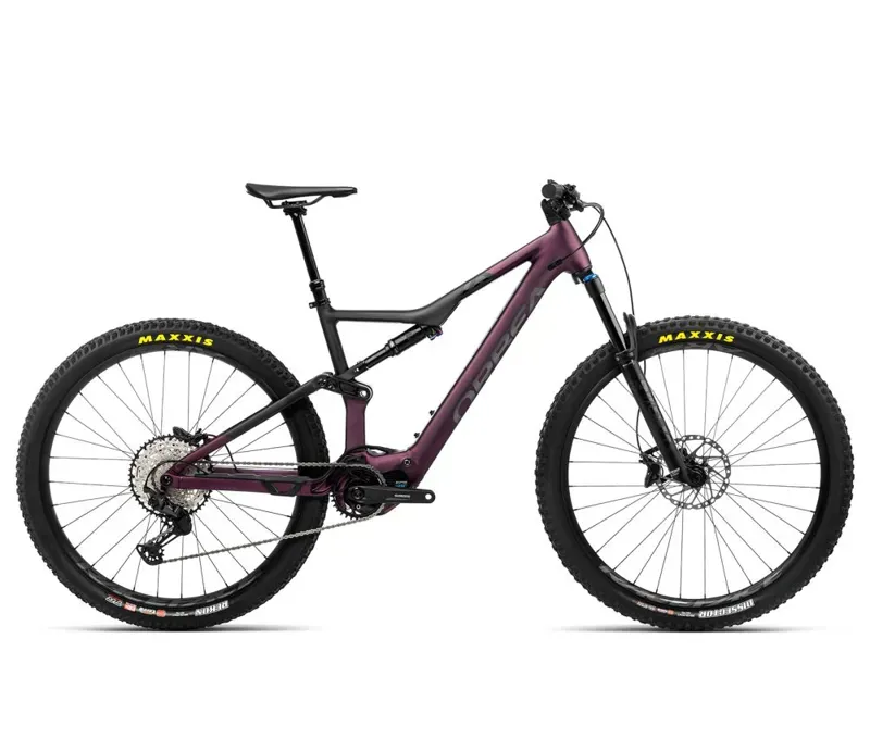 Orbea Rise H20 Mountain Bike in Metallic Mulberry/Black