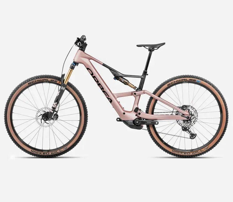 Orbea Rise SL M10 630W E-MTB In Desert Rose//Carbon Raw Matt-1