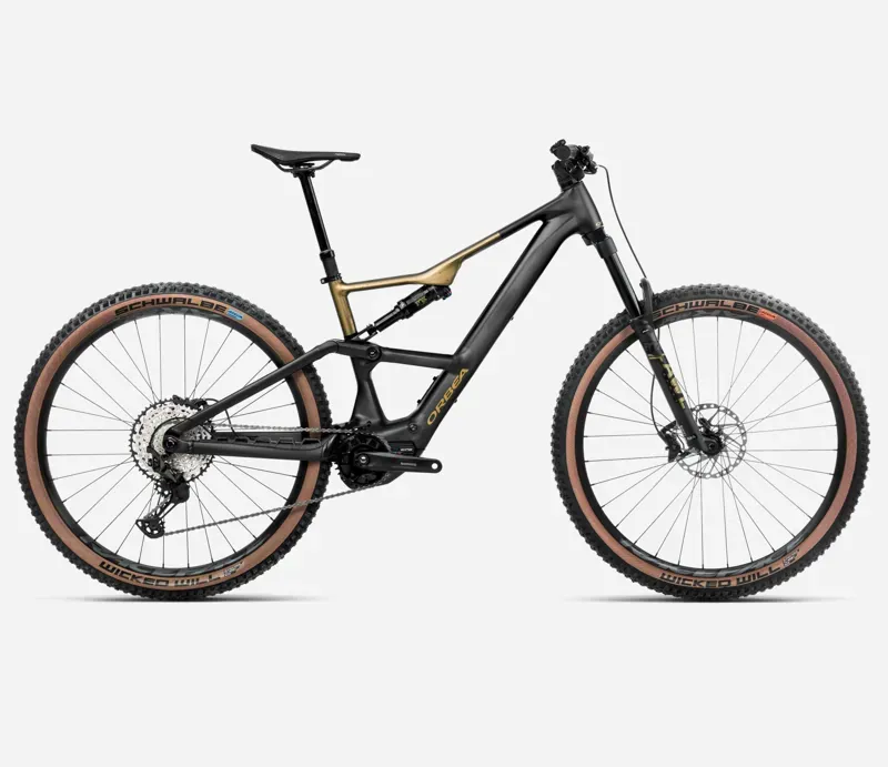 Orbea Rise Sl H20 Mountain Bike In Diamond Black-Splash Olive Green Matt