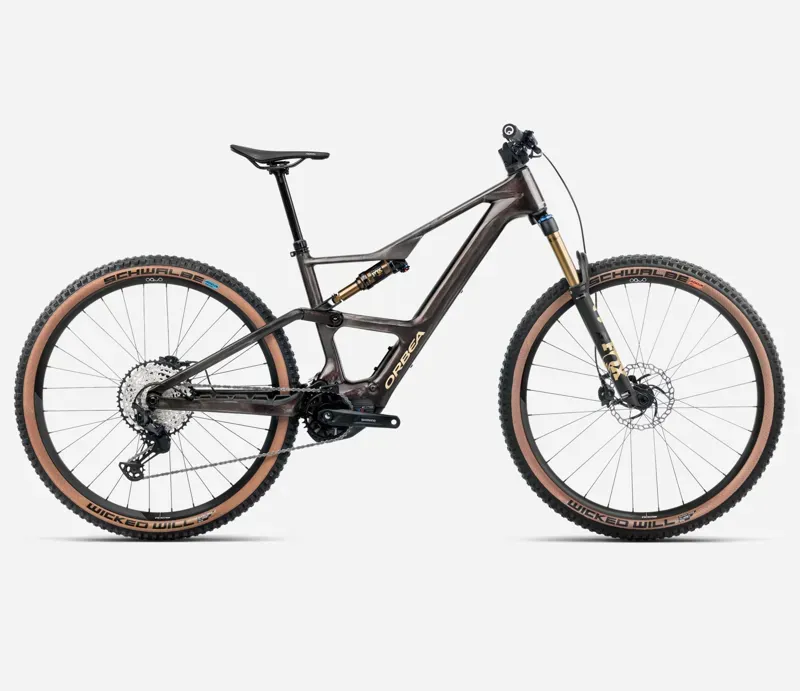 Orbea Rise Sl M10 420Wh E-Mountain Bike In Cosmic Carbon View/Golden Sand Gloss