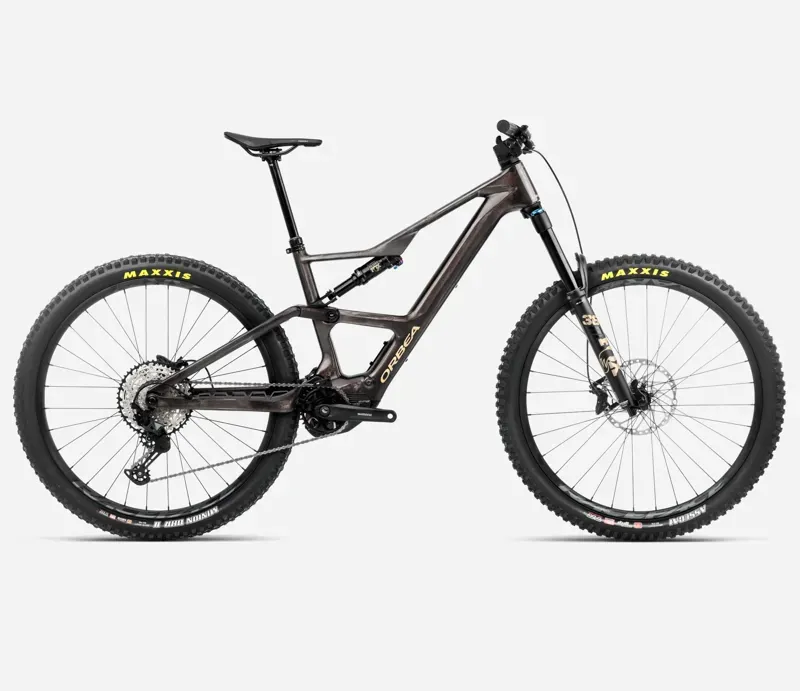 Orbea Rise Lt M20 630Wh E-Mountain Bike In Cosmic Carbon View/Golden Sand