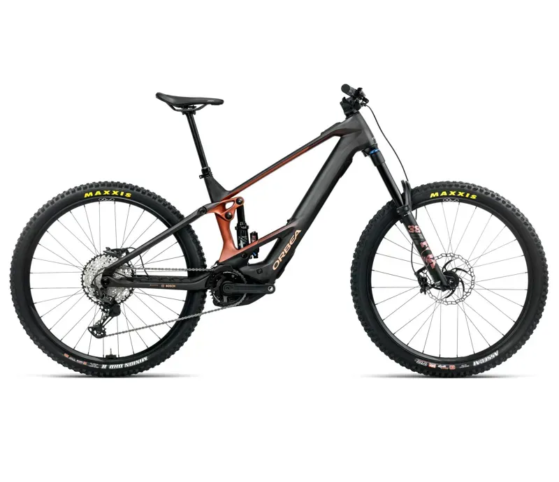 Orbea Wild M10 E-Mountain Bike In Diamond Carbon View Matt/Mars Red Gloss